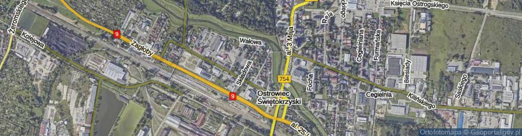 Zdjęcie satelitarne Chmielna ul.